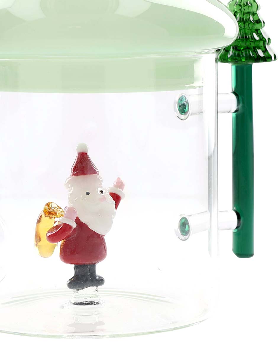 Tetera convencional navideña de borosilicato 3