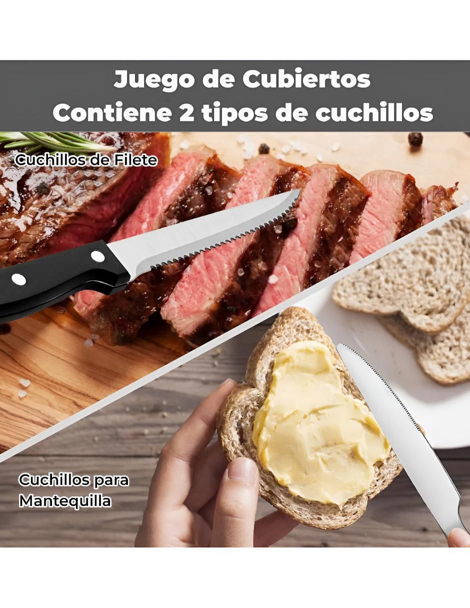 Set cubiertos de acero inoxidable 30 piezas 4