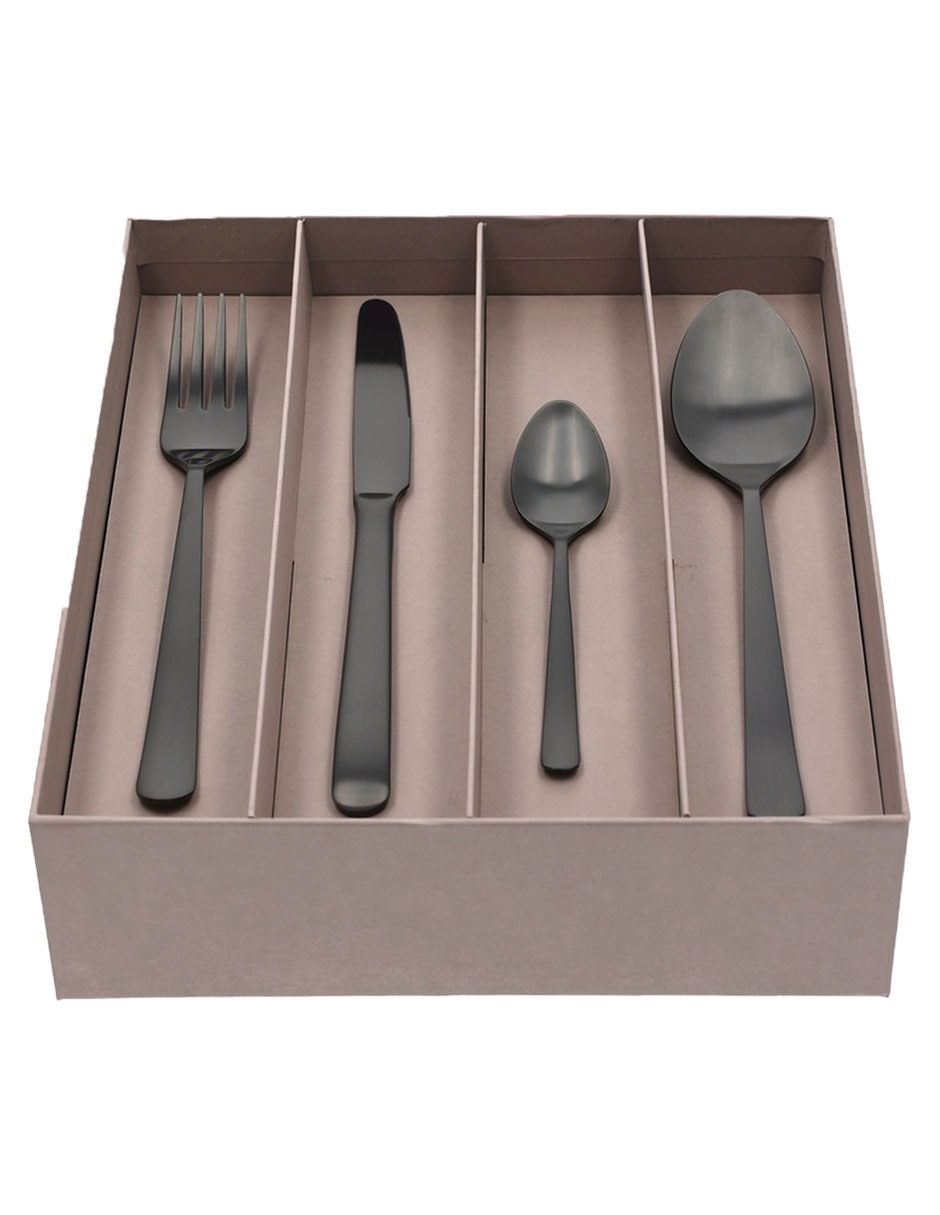 Set cubiertos Oslo de acero inoxidable 16 piezas 10