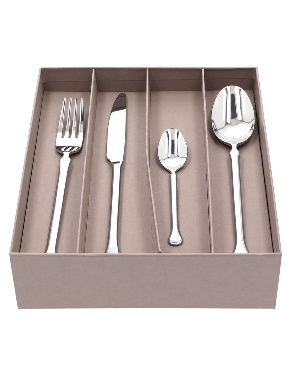 Set cubiertos Kiev de acero inoxidable 24 piezas