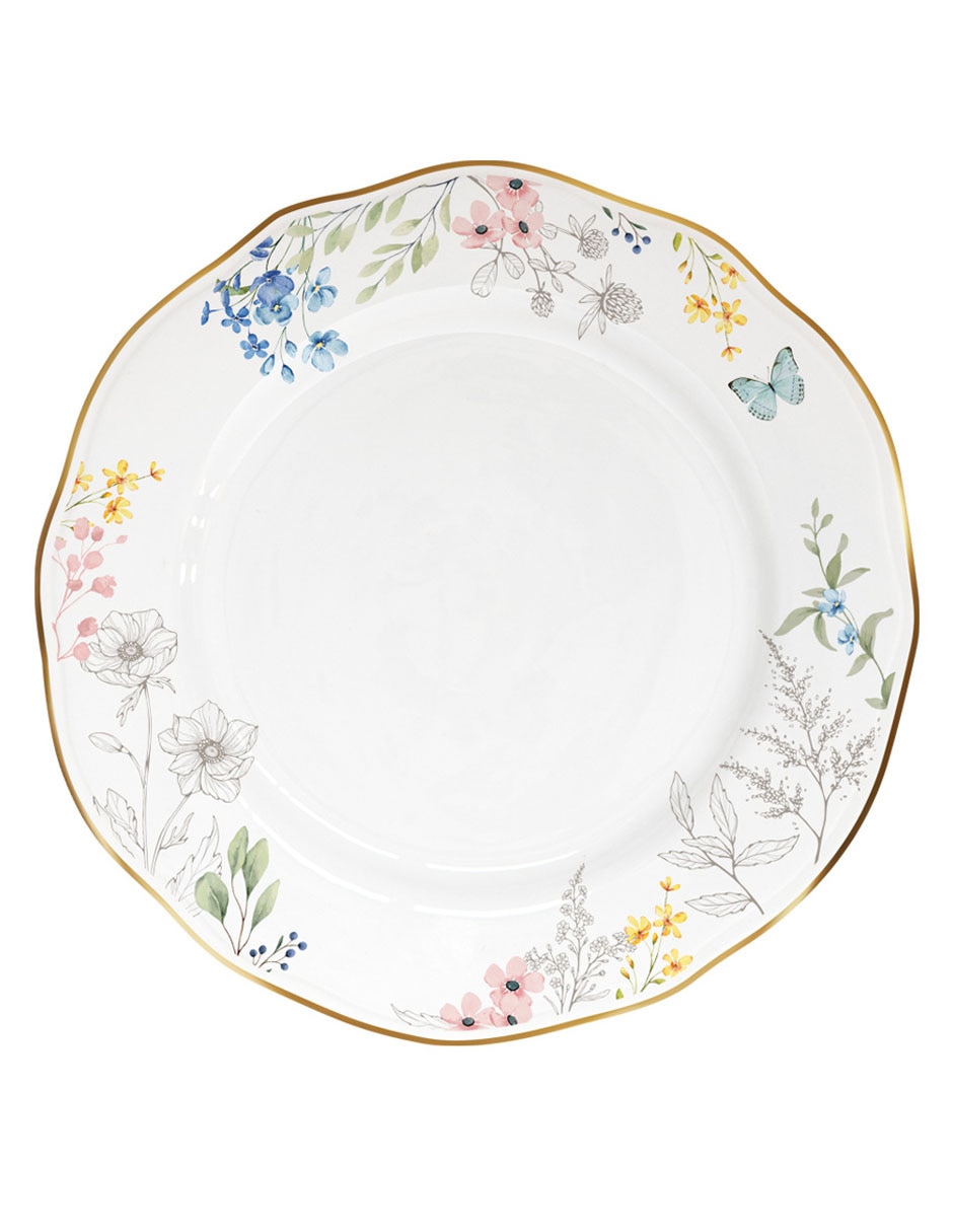 Vajilla Flowey Easter de porcelana para 4 personas 10