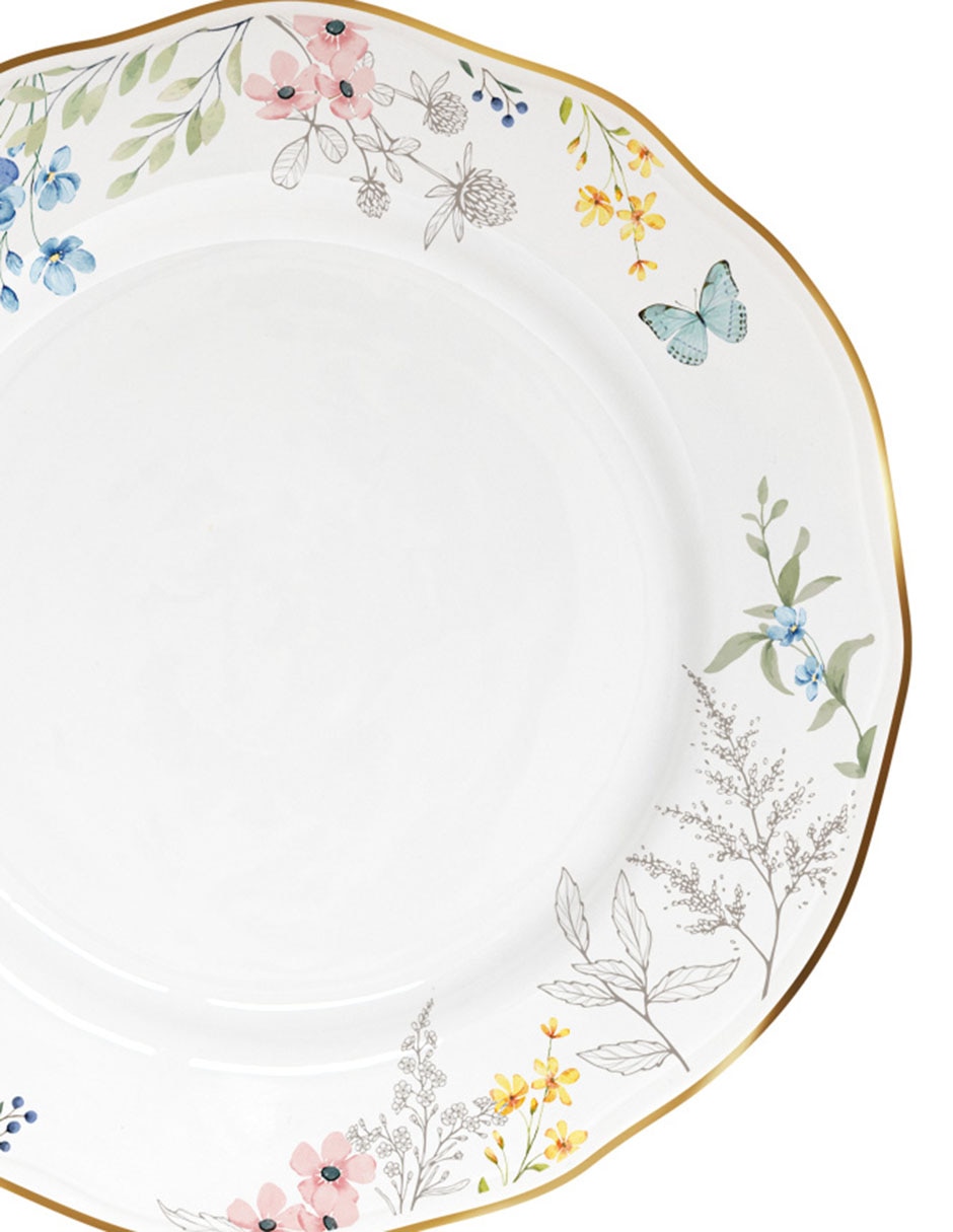 Vajilla Flowey Easter de porcelana para 4 personas 14