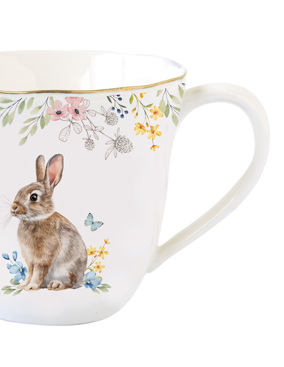Vajilla Flowey Easter de porcelana para 4 personas 17
