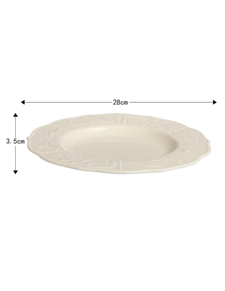 Plato trinche Bellflower de porcelana 5