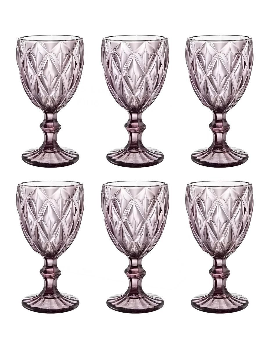 Set de copas universal xtllar1907 de vidrio 6 piezas Set de copas universal xtllar1907 de vidrio 6 piezas