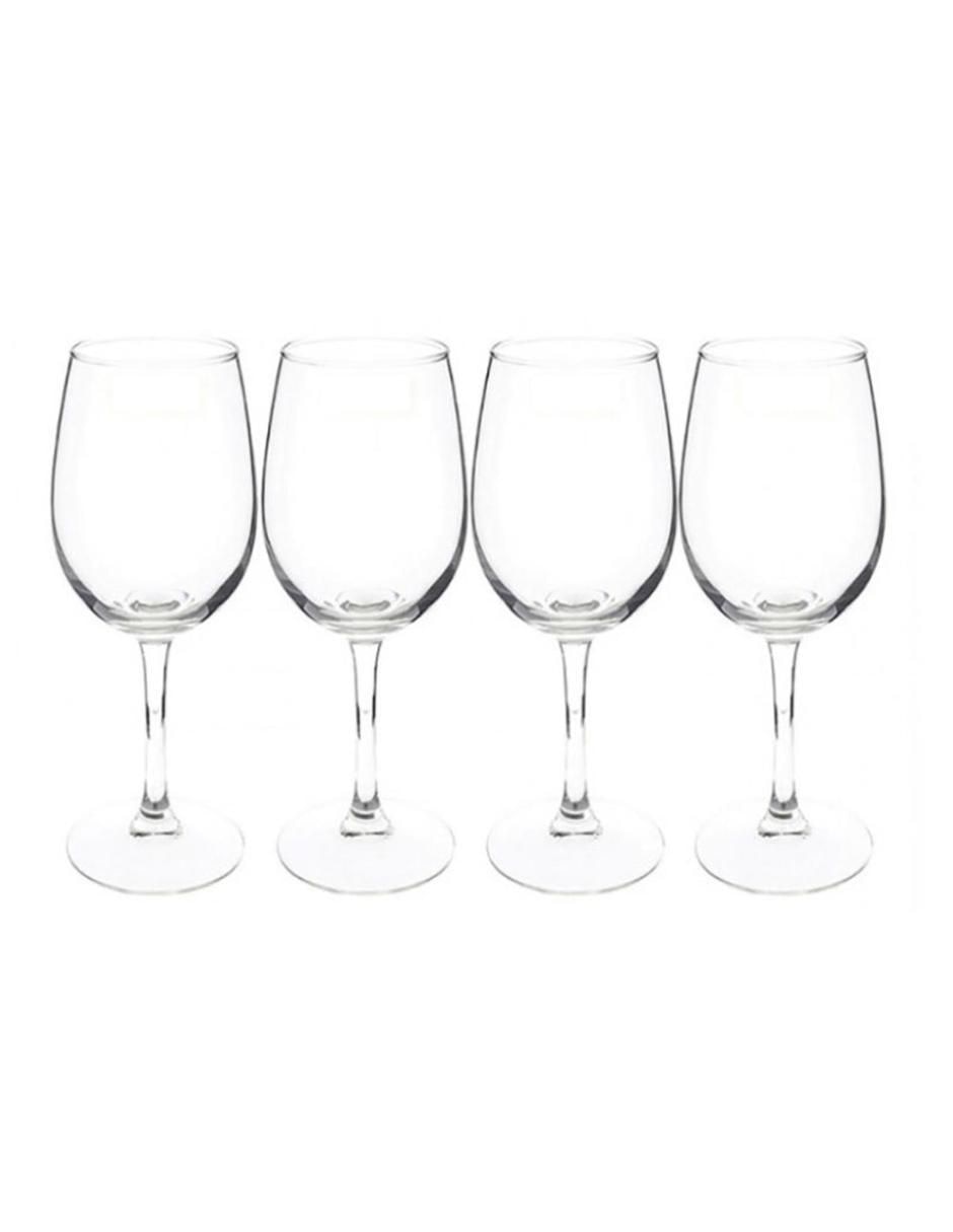 Set de copas para vino tinto So Wine de vidrio 4 piezas