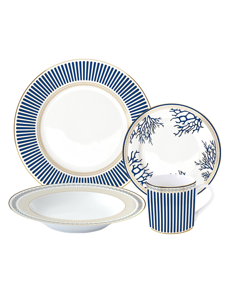 Vajilla cerrada de porcelana para 4 personas