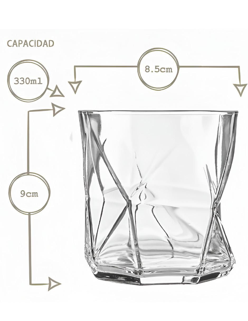 Set de vasos para whisky xtllar1920 de vidrio con 4 piezas 4