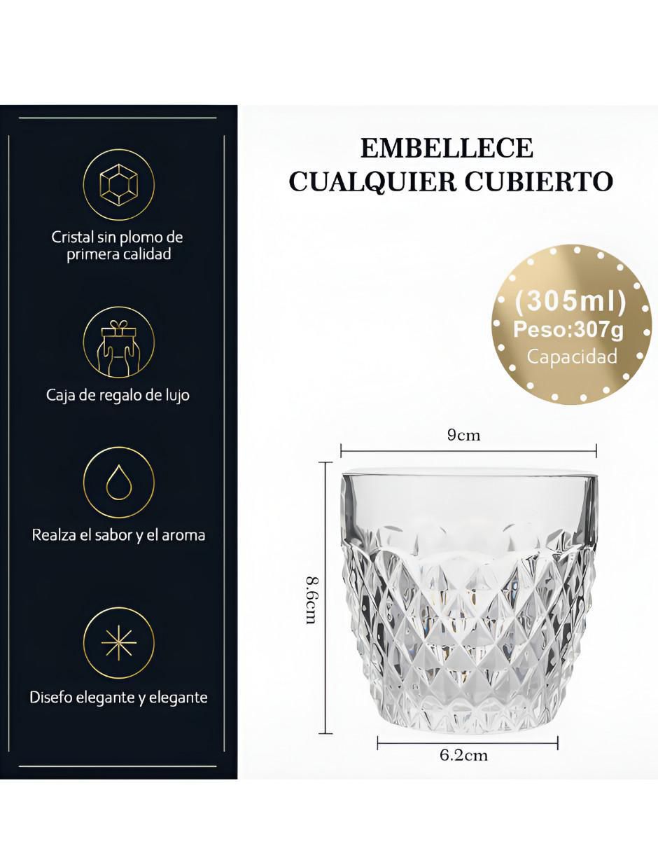 Set de vasos para whisky xtllar1922 de vidrio con 6 piezas 4