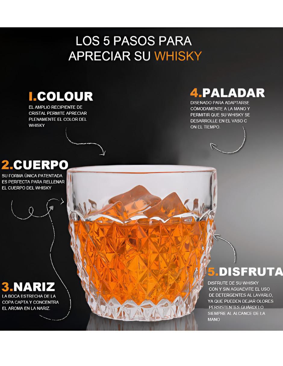 Set de vasos para whisky xtllar1922 de vidrio con 6 piezas 3
