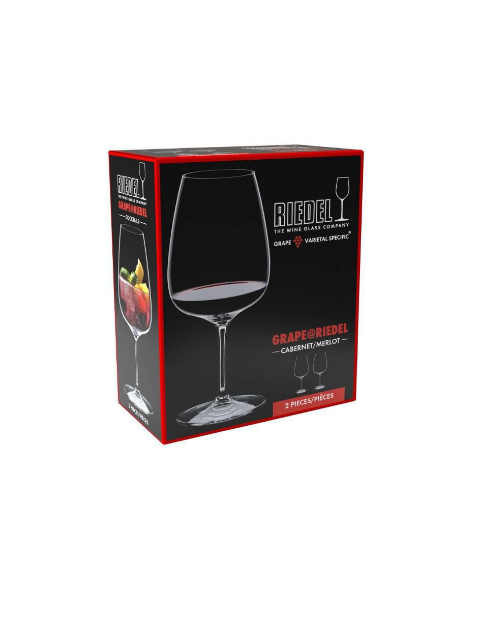 Set de copas para vino tinto Grape de cristal 2 piezas 2