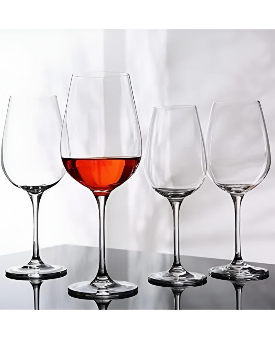 Set de copas para vino xtllar3989 de cristal 6 piezas 3