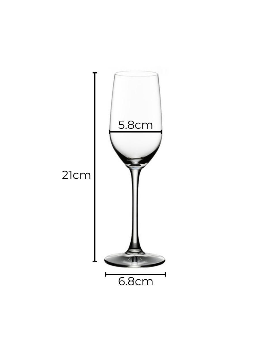 Set de copas para tequila de cristal 4 piezas 5