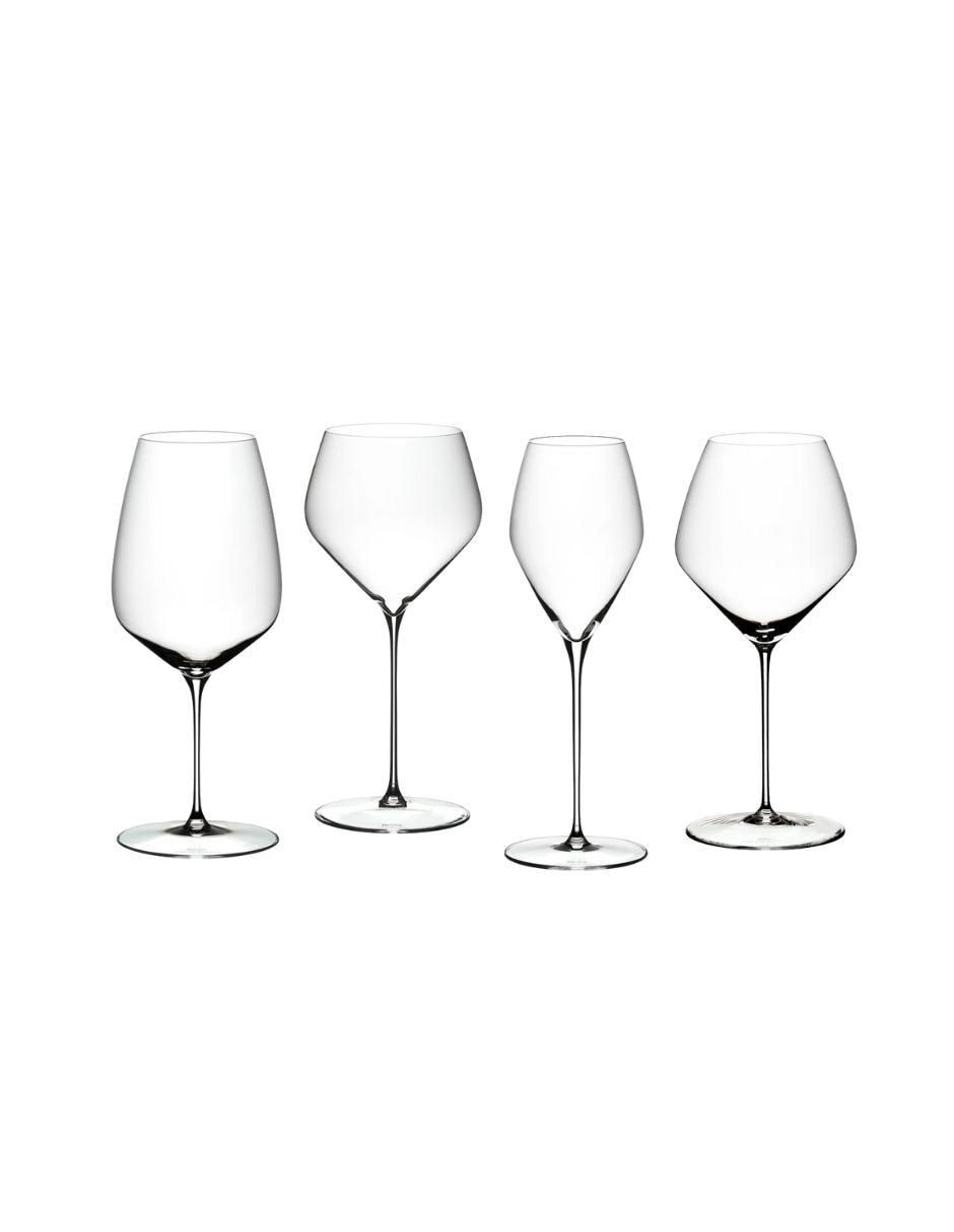 Set de copas para vino Veloce Tasting de cristal 4 piezas