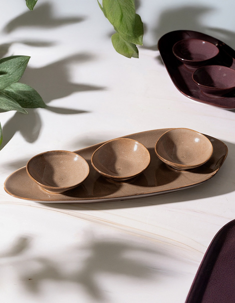 Set ramekin cerámica Rustic 4 piezas 6