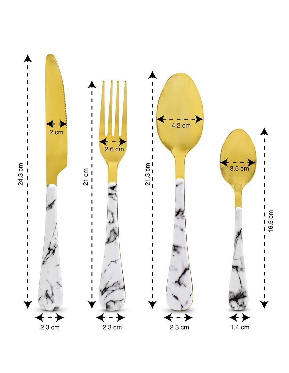 Set cubiertos de acero inoxidable 16 piezas 6