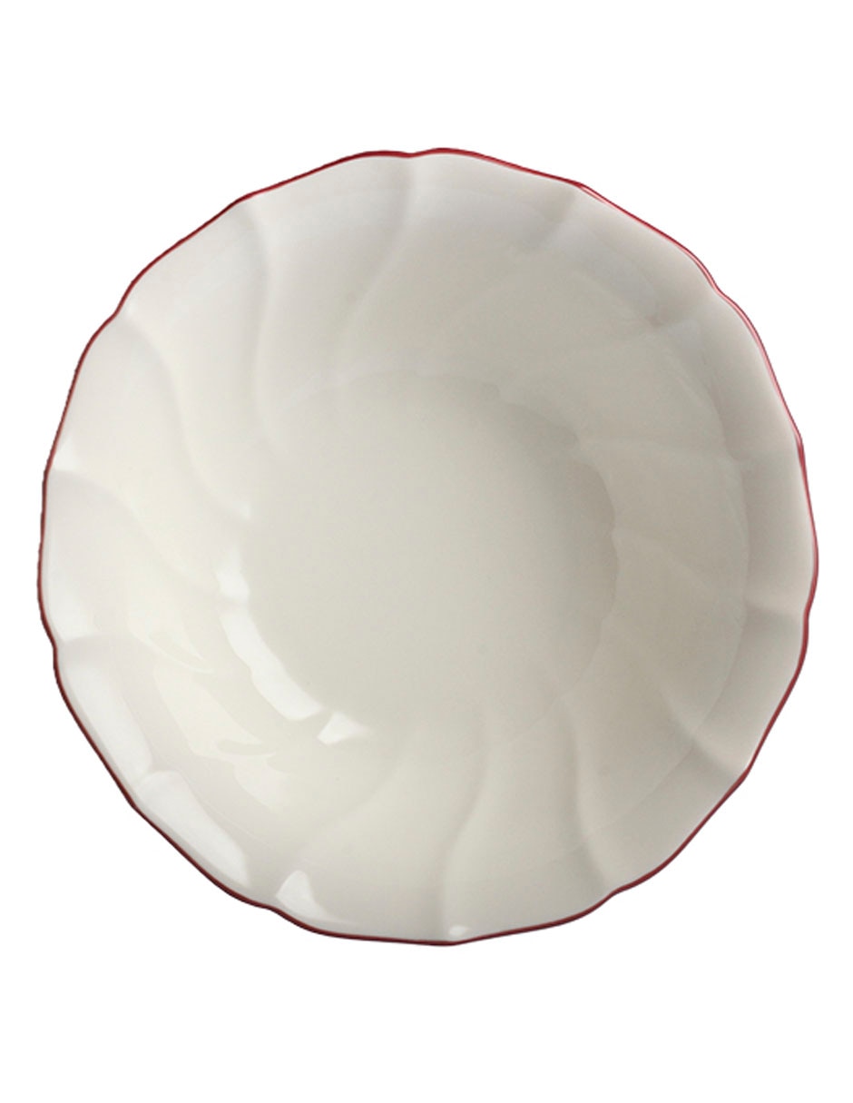 Bowl England Red Rim de porcelana 2