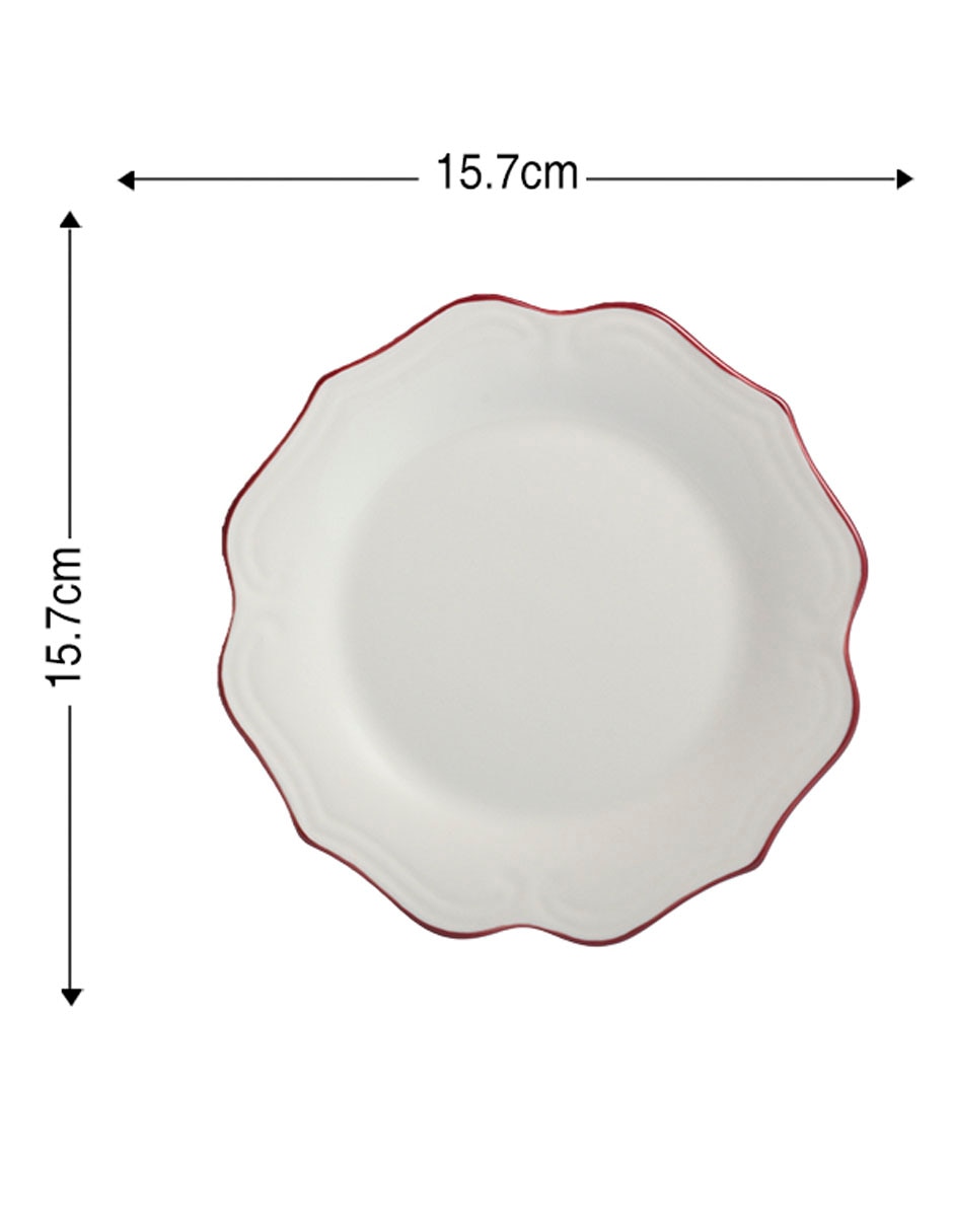 Plato postre England de porcelana 5