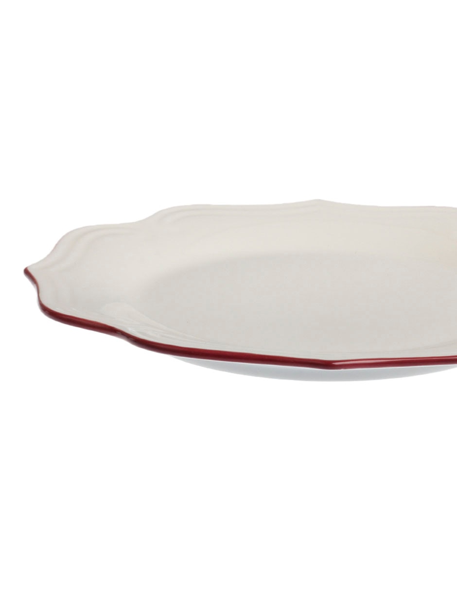 Plato postre England de porcelana 4