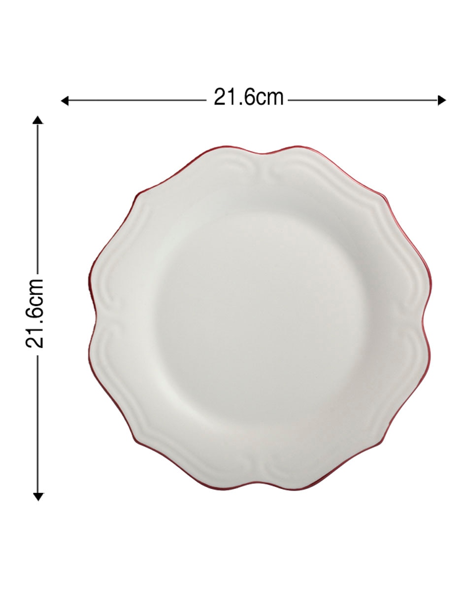 Plato ensalada England de porcelana 5