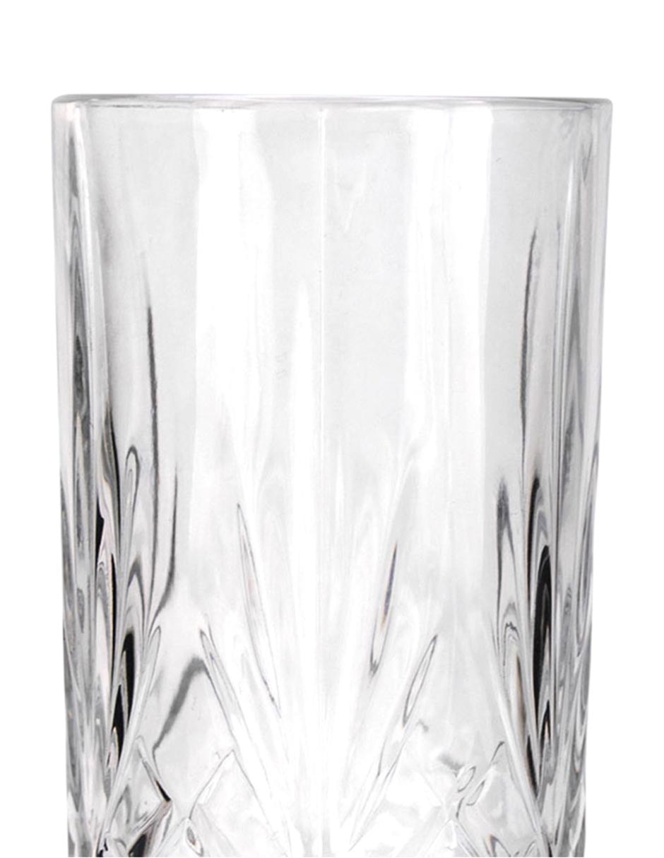 "vaso" highball melodia "de" cristal "con" 1 pieza "piezas" 2