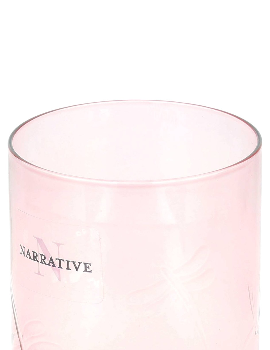 Vaso para agua Libélula de vidrio 2