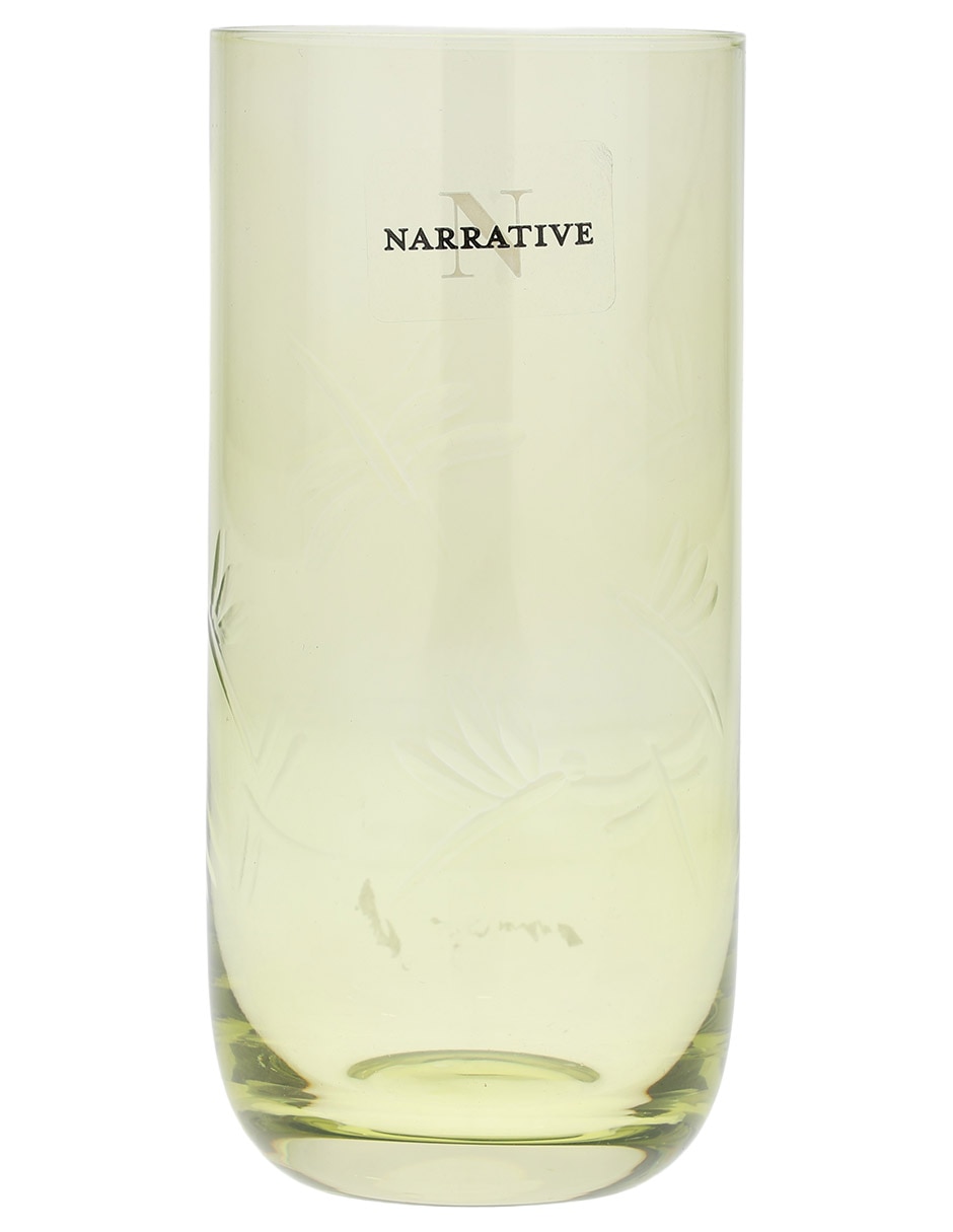 Vaso para agua Libélula de vidrio