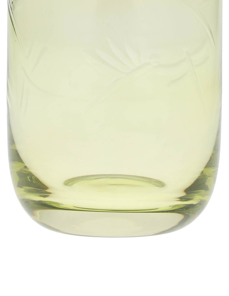 Vaso para agua Libélula de vidrio 3