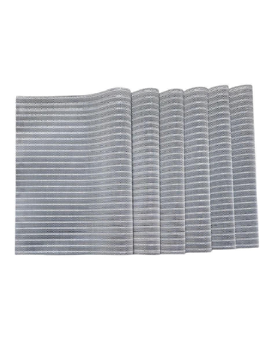 Set mantel individual rectangular de poliéster y poliuretano Linplat 18 3