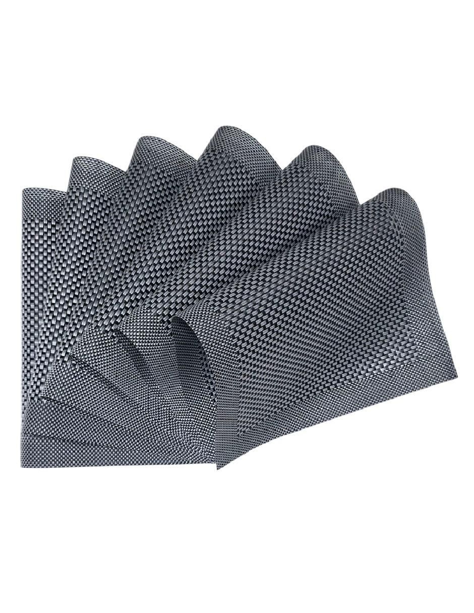 Set mantel individual rectangular de poliéster y poliuretano Rejgr15