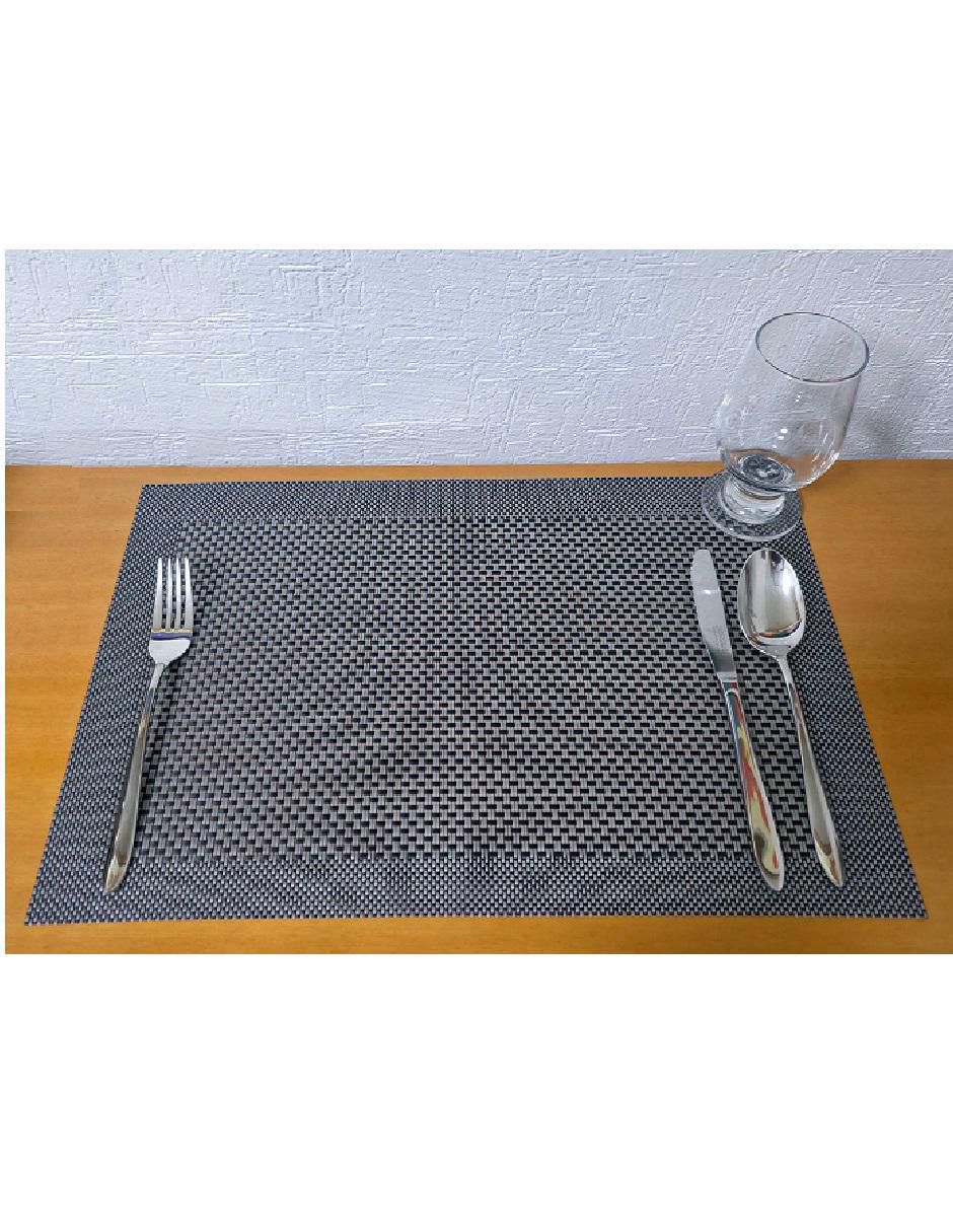 Set mantel individual rectangular "de" poliéster y poliuretano genérica rejgr15 no aplica