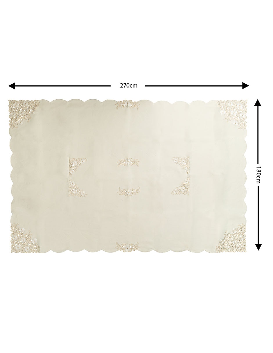 Mantel rectangular de poliéster 
 Florianne 5