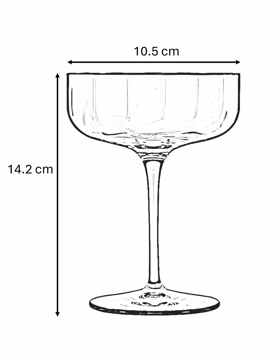Copa para cóctel Jazz de cristal 4