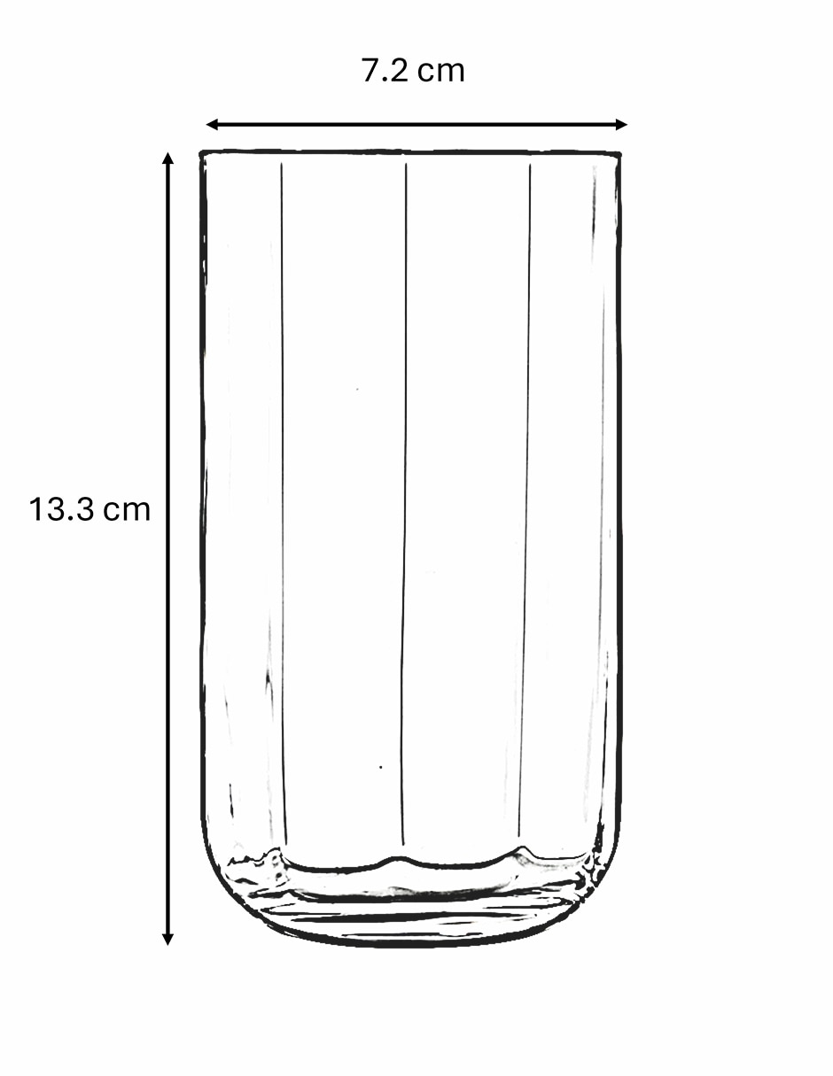 Vaso cooler Jazz de vidrio 4