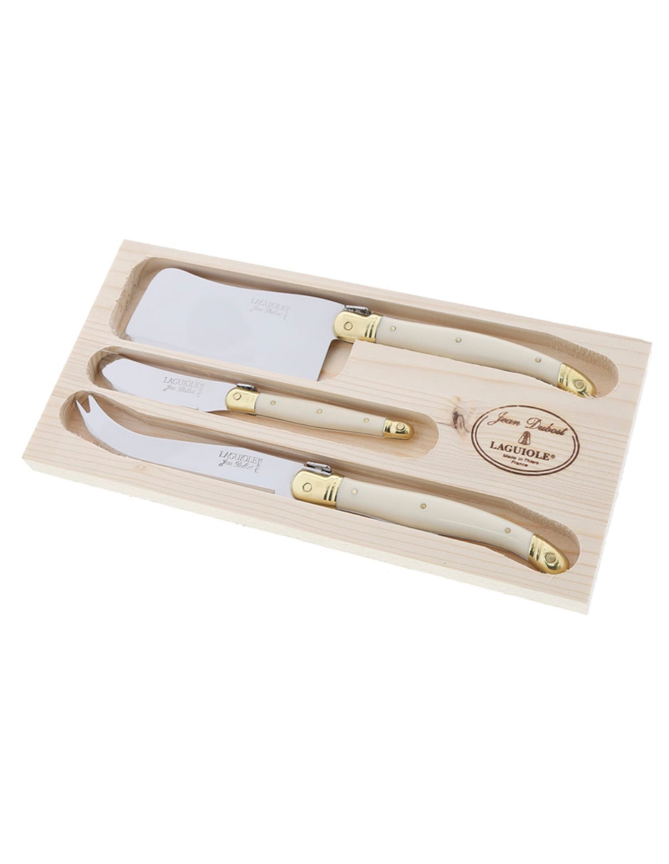 Set cubiertos para servicio ABS de acero inoxidable 3 piezas