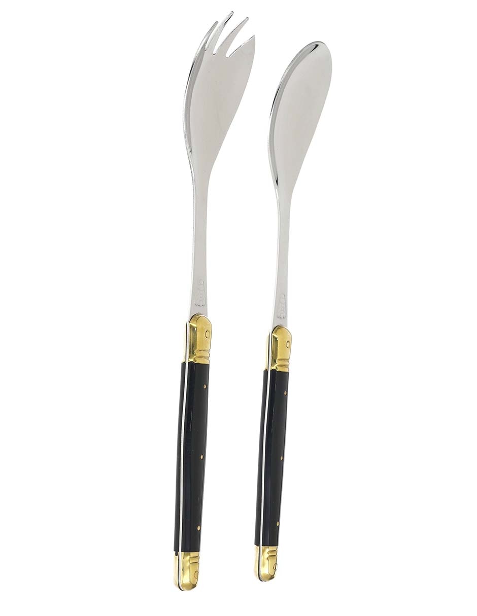 Set de cubiertos para ensalada ABS de acero inoxidable 2 piezas 2