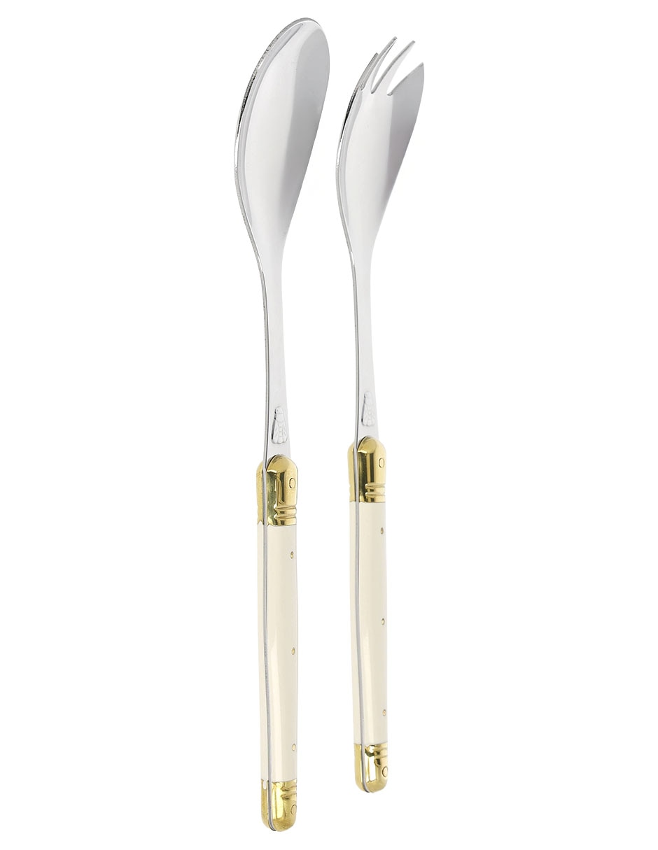 Set de cubiertos para ensalada de acero inoxidable 2 piezas 6