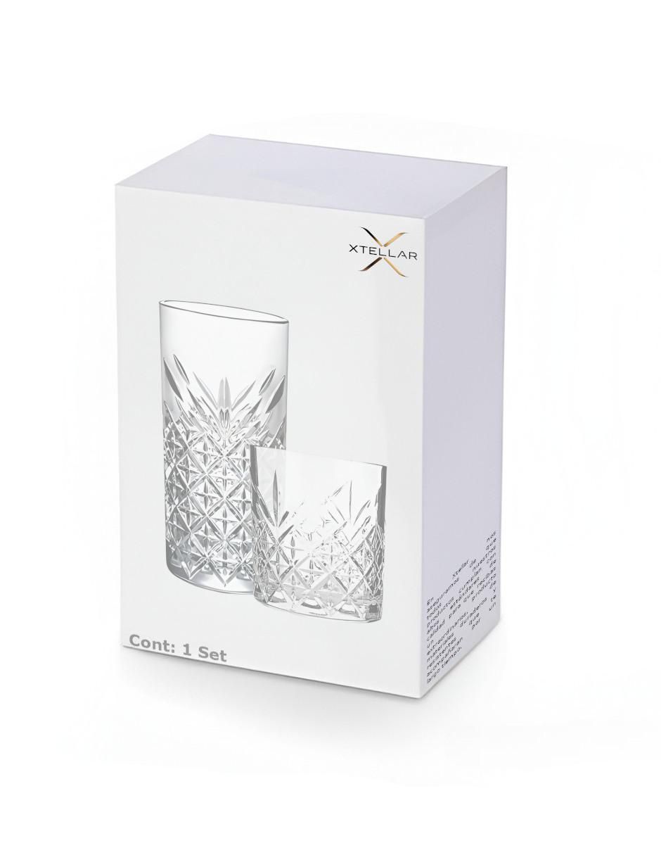 Set de vasos de vidrio con 12 piezas 4