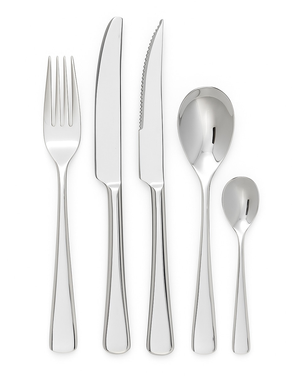 Set cubiertos Ceri de acero inoxidable 50 piezas