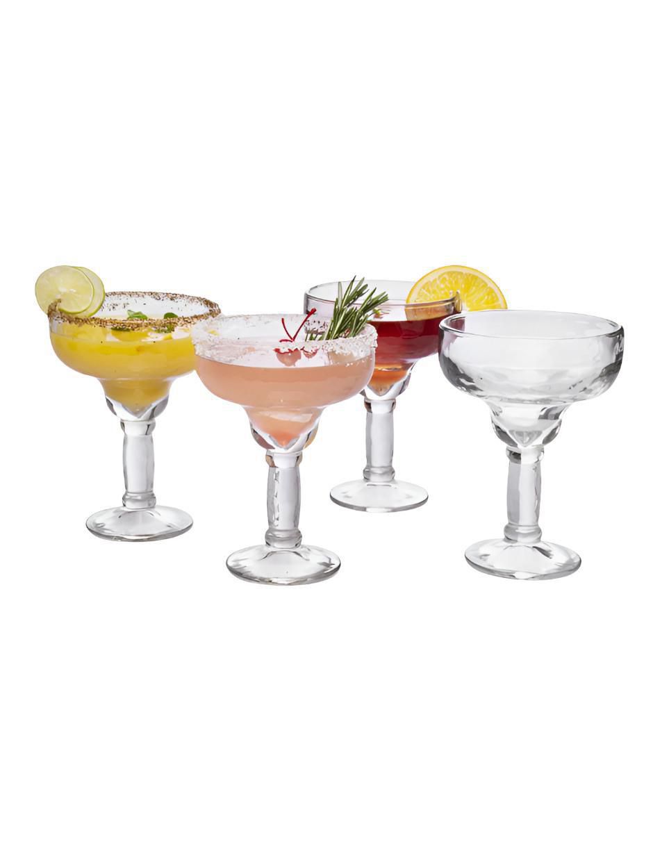 Set de copas para margarita de vidrio 4 piezas 4