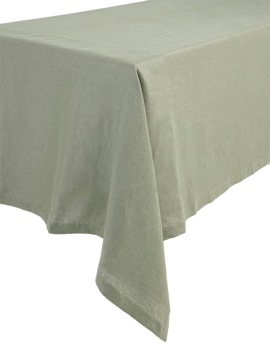 Mantel rectangular de lino bélgica
