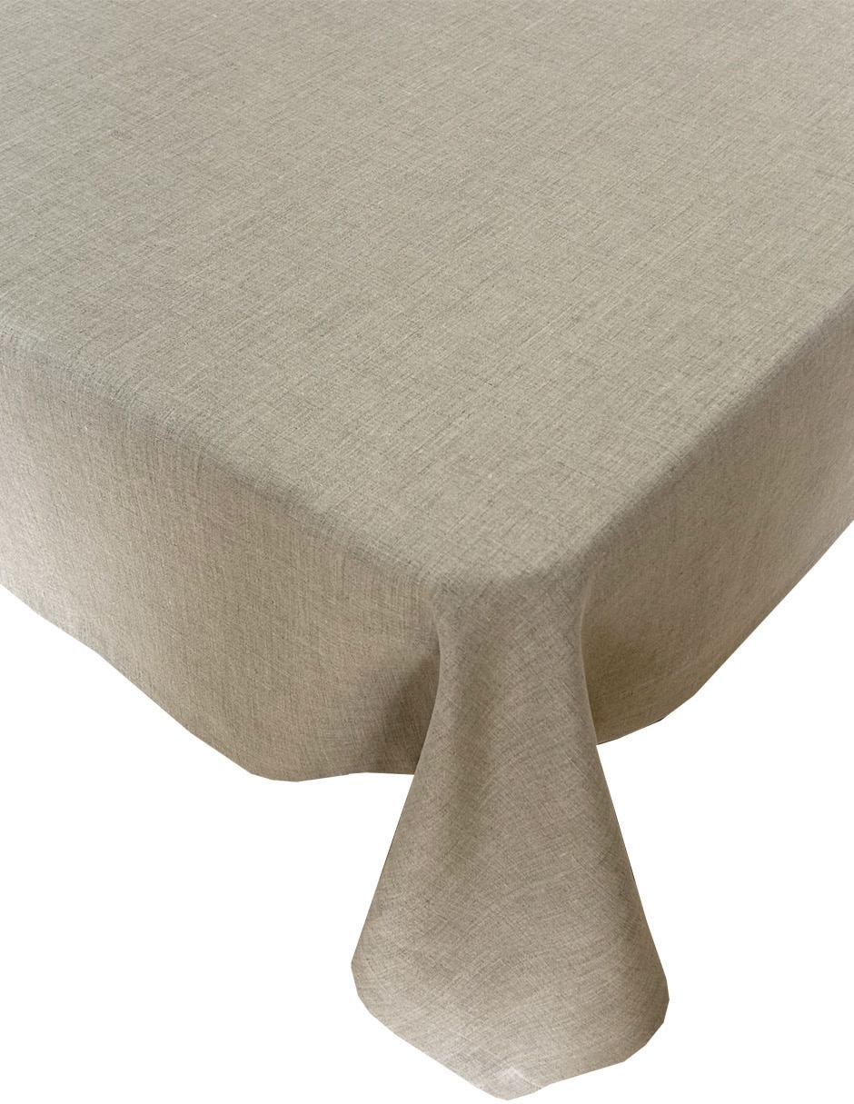 Mantel rectangular de lino bélgica
