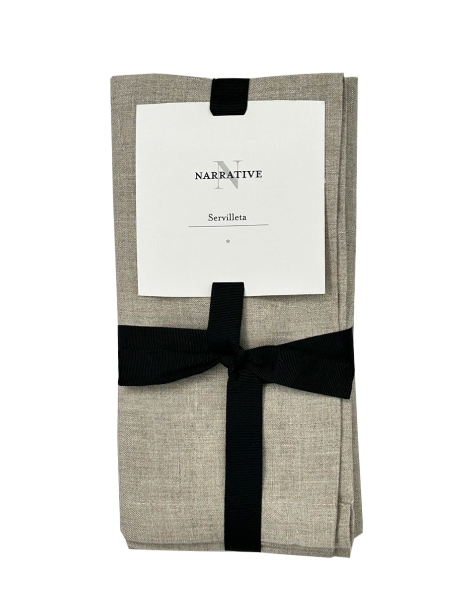 Set servilleta Bélgica de lino 4 piezas