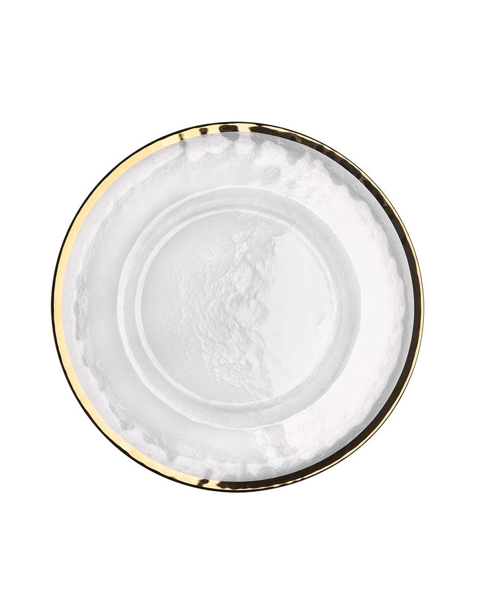 Plato base Glas Gold de vidrio