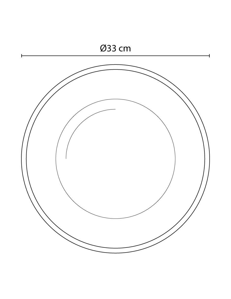 Plato base Glas Gold de vidrio 3