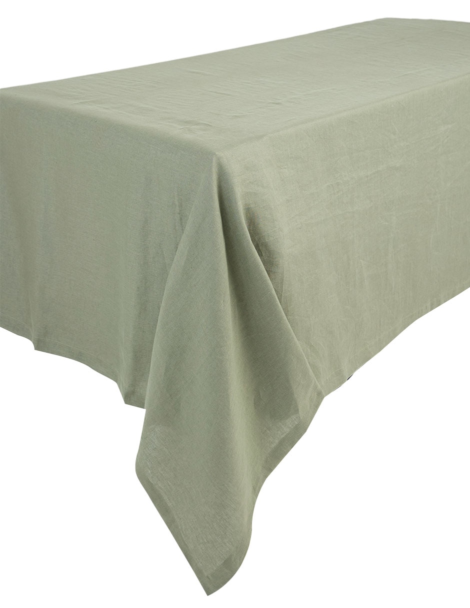Mantel rectangular de lino bélgica