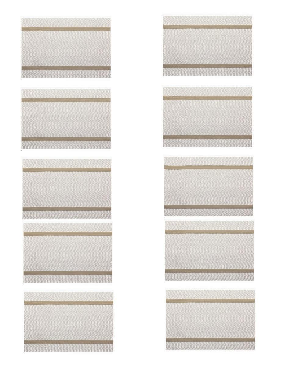 Set mantel individual rectangular